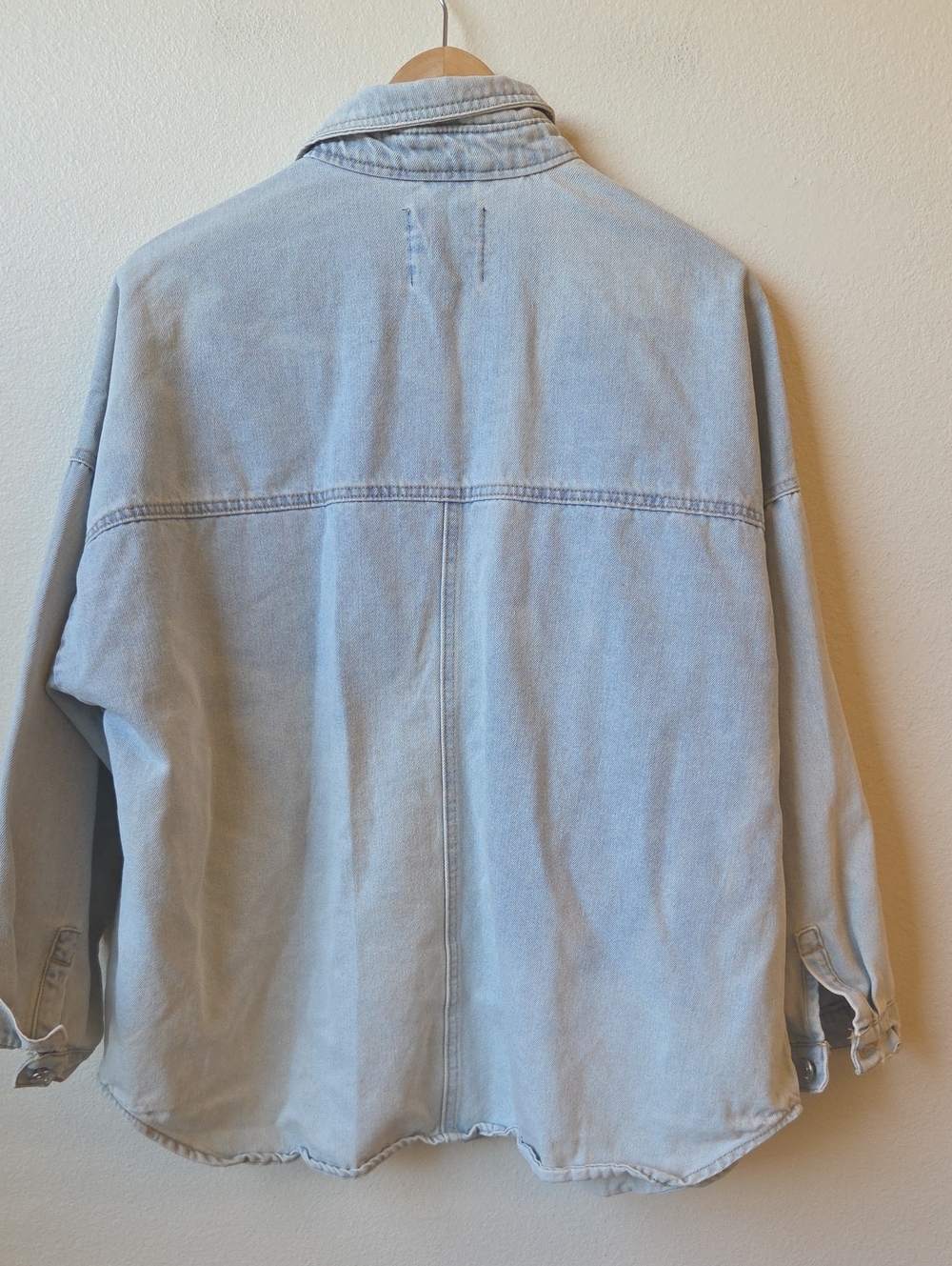 Stoosh Baggy Denim Jacket Lightwash - Picture 8 of 11